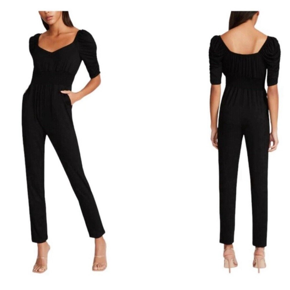 BB Dakota Good 4 U Black Jumpsuit Sz Lg New